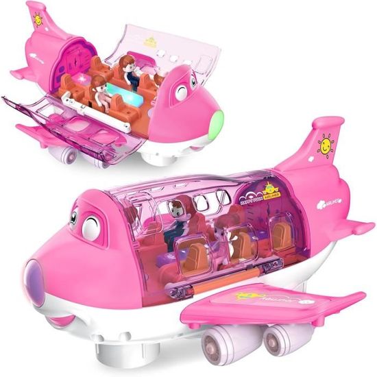 VBACALA 5 Pieces Airplane Toys for Kids, Military Plane Toy, Metal Plane Model, Aircraft Reversing Toys, Toy Gift for Boys Age 3 and Up