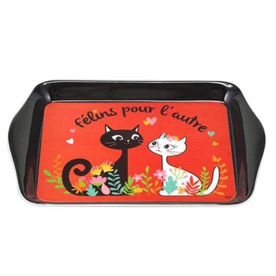 Mug Et Plateau Collection Peeping Féline Chat, Porcelaine Blanche Ashdene - Neuf Avec Emballage