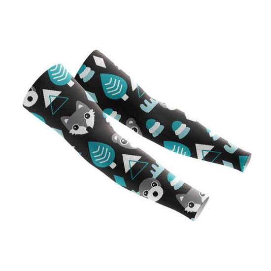 Manchons De Protection Solaire Steampunk - Imprimé Engrenages, Polyester/élasthanne, Protection UV, Pour Sport, Course, Jardinage