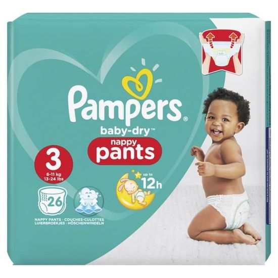 Couches T3 x 26 Pampers