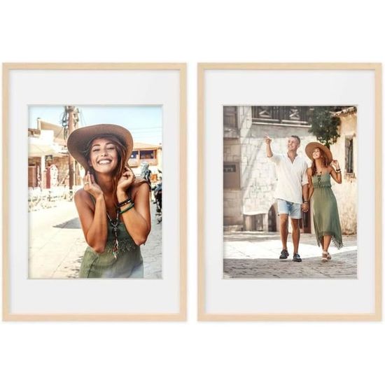 3D Cadre Photo 15X15 Cm (6X6 Pouce), 2Pcs Cadre Profondeur Avec Fente