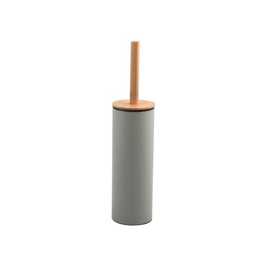 Brosse WC Avec Support Taupe - Accessoire Toilette Pratique Et Design - Nettoyage Hygiénique Et Rangement élégant
