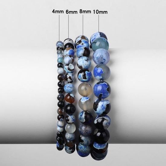 Bracelet En Pierres Naturelles - Améthyste - O'Karma