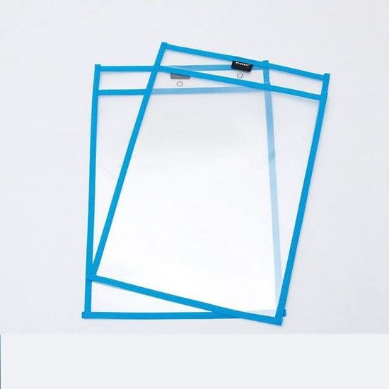 12 Pochettes Transparentes Effaçables à Sec A4 (35,5x25,5 Cm) - 6 Couleurs, Avec 2 Stylos | Réutilisables Pour école, Bureau Ou Maison - 2