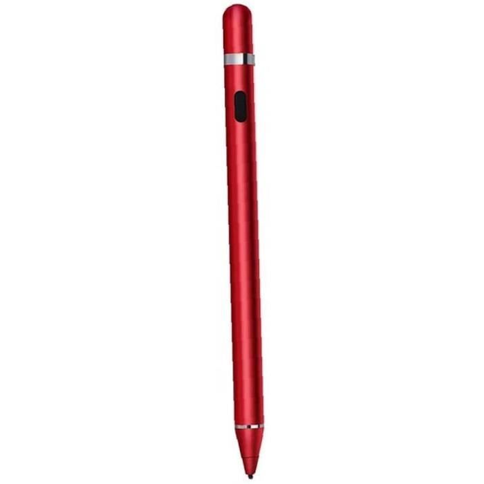 Pointe Fine de 1,45 mm Batterie Intégrée Rechargeable Crayon Stylet Universel pour Tablette iPad Smartphone Dispositifs à écran Tactile Capacitif Stylet Capacitif Crayons décrans Tactiles Actifs 