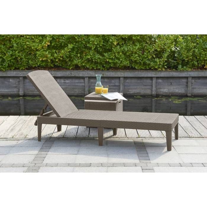 Chaise longue Cappuccino 235163 - ALLIBERT BY KETER - JAIPUR