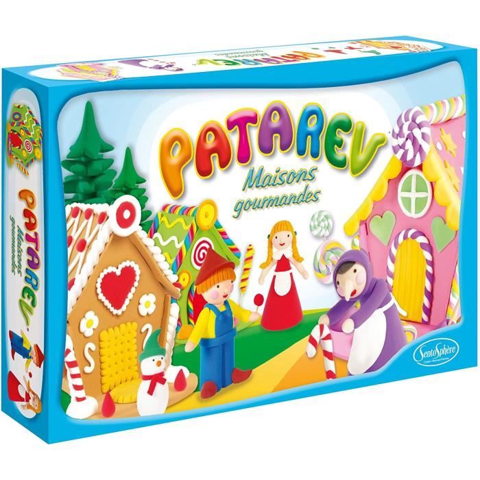 Pâte à modeler Sentosphère - 8601 - Loisir Créatif - Patarev - Maxi Coffret Maisons Gourmandes 56364