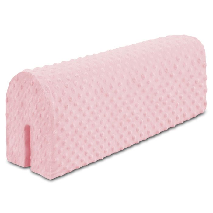 Tour de lit bebe protection enfant 90 - contour de lit bébé complet respirant protège-lit bord en mousse Rose Minky