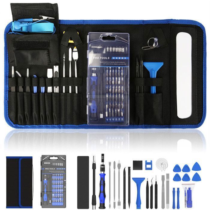 Tournevis Precision, Kit Tournevis Magnétique 86 en 1, Mini Tournevis Outils de Réparation pour iPad PC Smartphones Montres et Autre