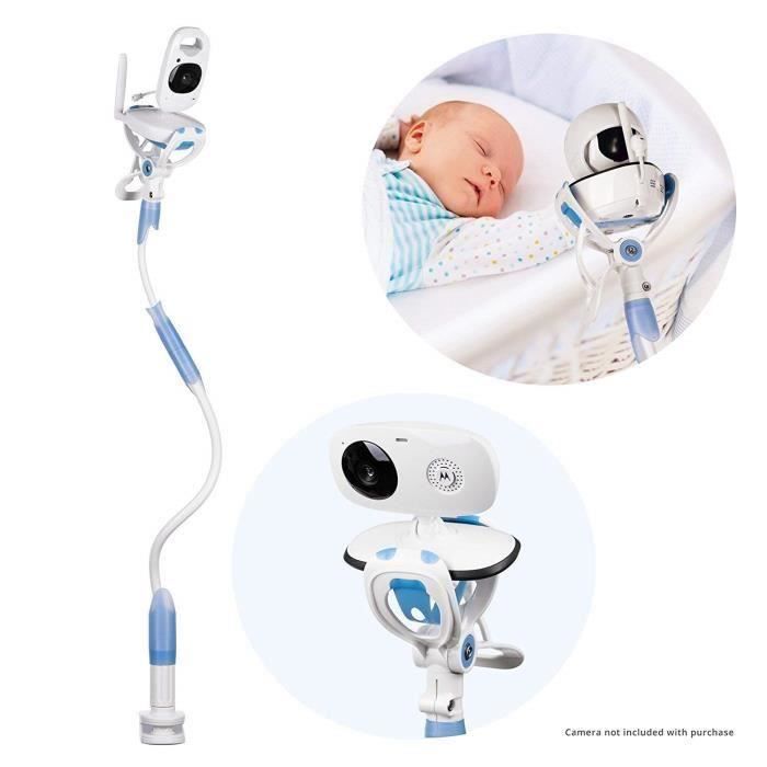 Bébé moniteur titulaire,bébé moniteur étagère ou le support de moniteur de bébé compatible avec la plupart des moniteurs Bleu