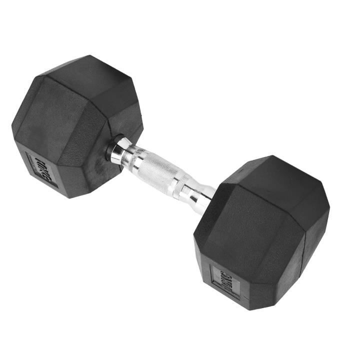 Haltère Hexagonale Domestique, Haltère Hexagonal 10kg Avec Revêtement En Caoutchouc, Avec Poignée Antidérapante, à Utiliser