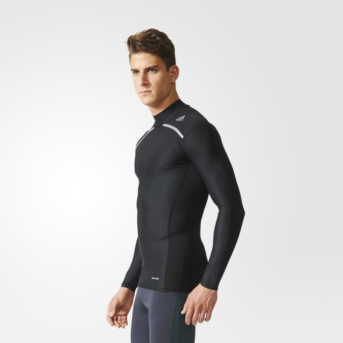 Haut adidas manches longues Techfit Chill Mock Neck