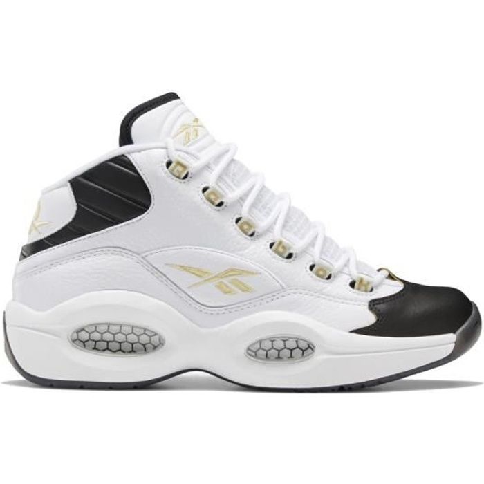 Reebok Question Mid Chaussures de basketball Homme Blanc 36.5
