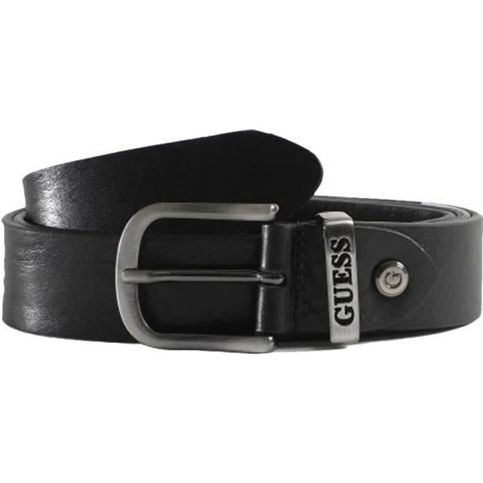 Ceinture en cuir Noir Homme Guess BM7287