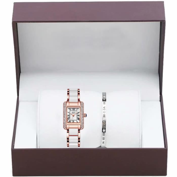 Ensemble de montres , montre dames élégantes + bracelet dames - Quartz - Choix de cadeau parfait