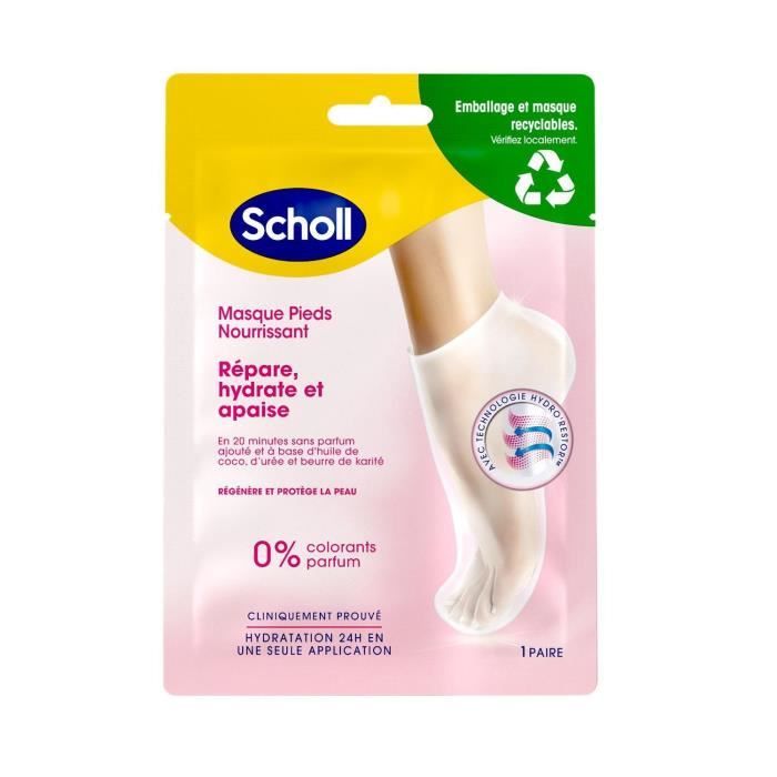 SCHOLL Masque pieds - Chaussette - Très hydratant