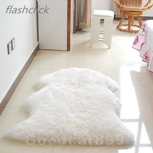 Mouton Art tapis imitation 60x90cm tapis couverture de fourrure fausse fourrure