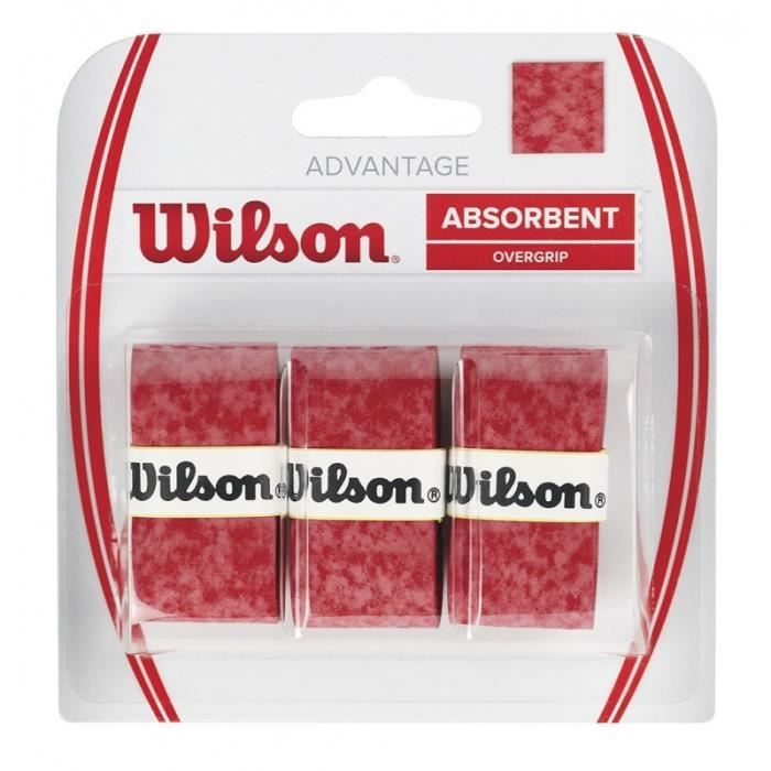 Surgrip WILSON Advantage Overgrip Rouge x3