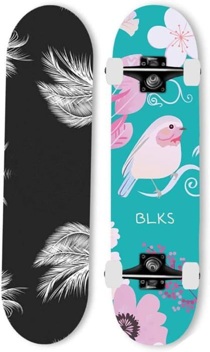 Nils Skateboard Complet En Bois Pour Enfants Et Adolescents Abec 7