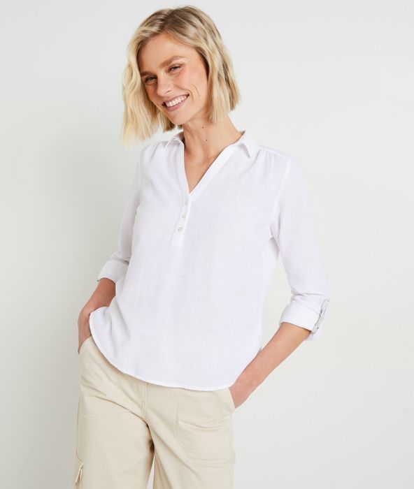 GRAIN DE MALICE Blouse en coton et lin femme Cdiscount Boutique Erotique