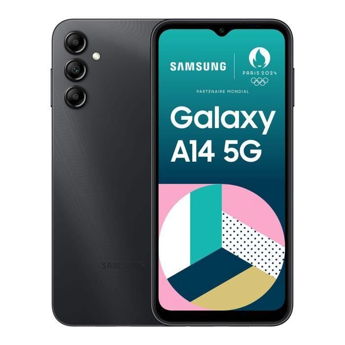 Samsung Galaxy A14 64 Go Noir - vue 2