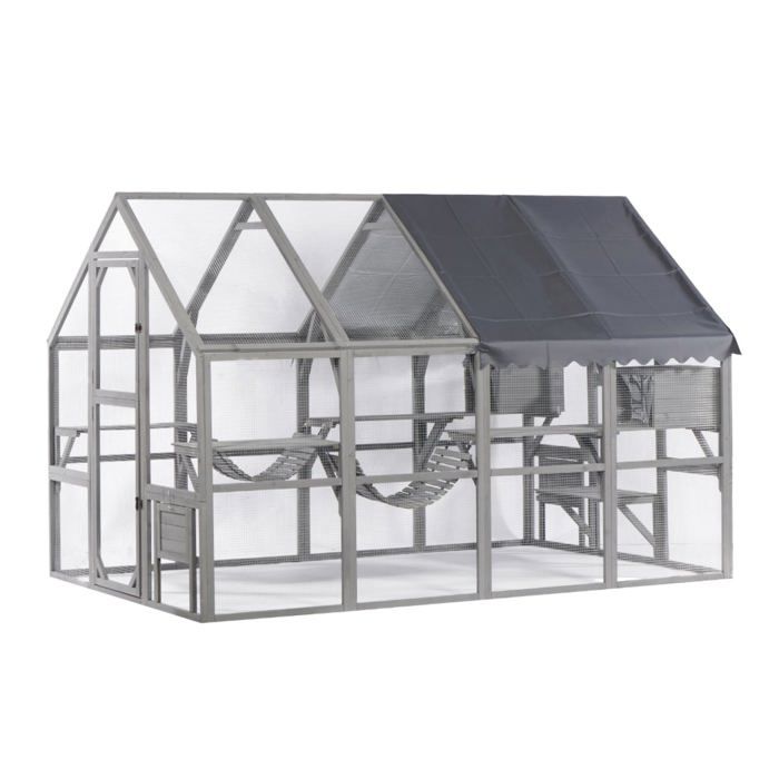 Meilleurs prix pour Grand Catio Équipé Chat 280x188x188cm