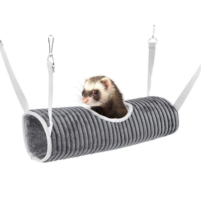 Comparer les prix de Hamac pour Petits Animaux Lit Tunnel pour Cochon dInde Tunnel de Suspension pour Hamster Lit Hamac Furet Lit Suspendu
