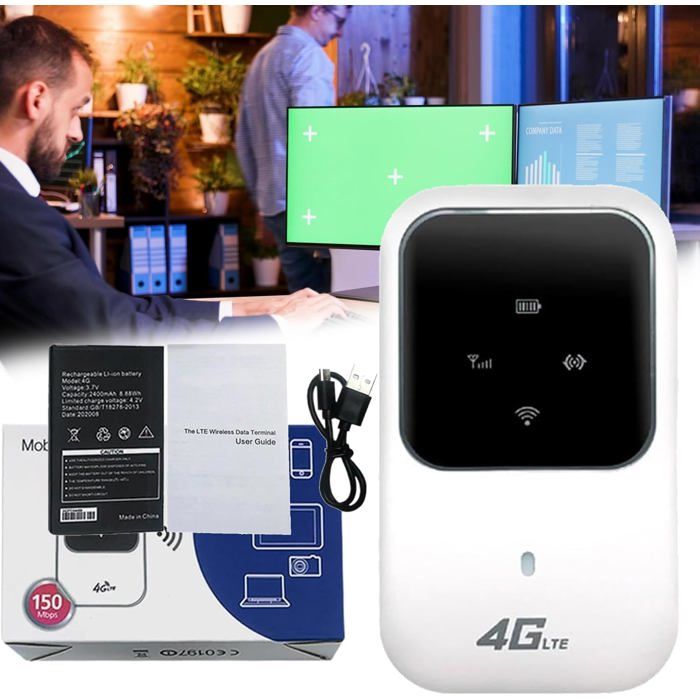 Hotspot WiFi portable Pro 2025 – Meilleur Internet WiFi Routeur portable (1 Pièce)