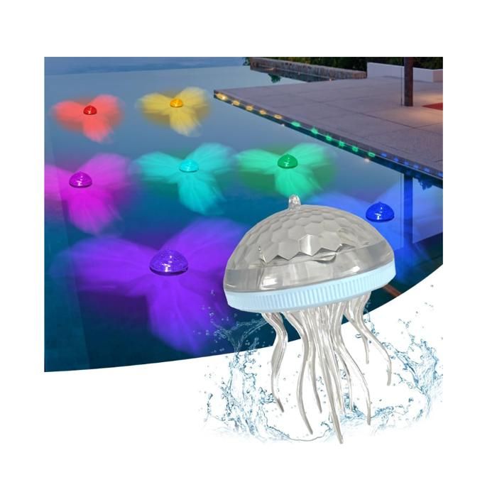 Lampe Flottante Piscine Solaire, Lampes Solaires de Piscine, 7 couleurs — free download