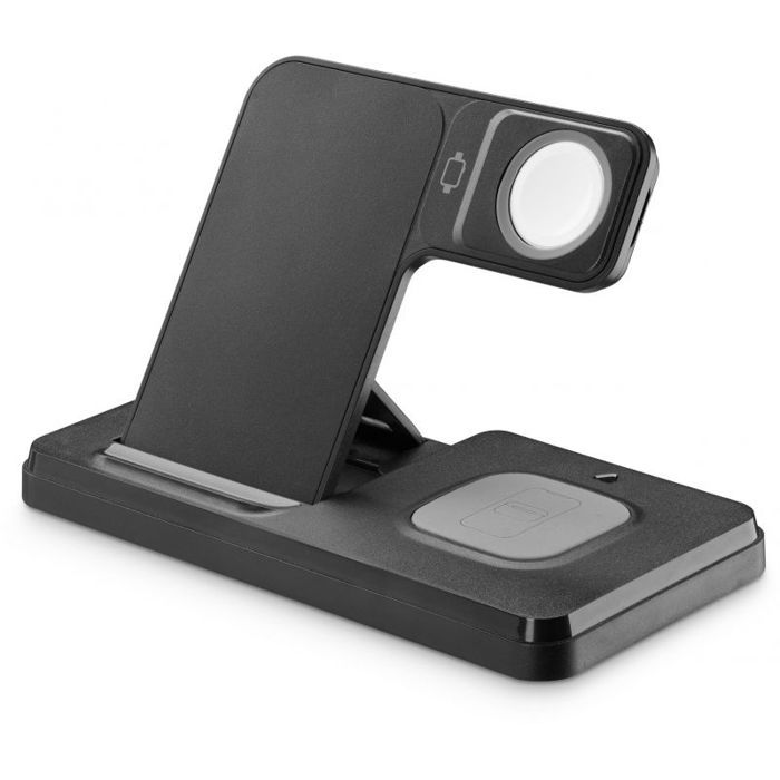 4kom.pl Tech Pop 8018080485701 Station daccueil pour montre connectée/smartphone Noir