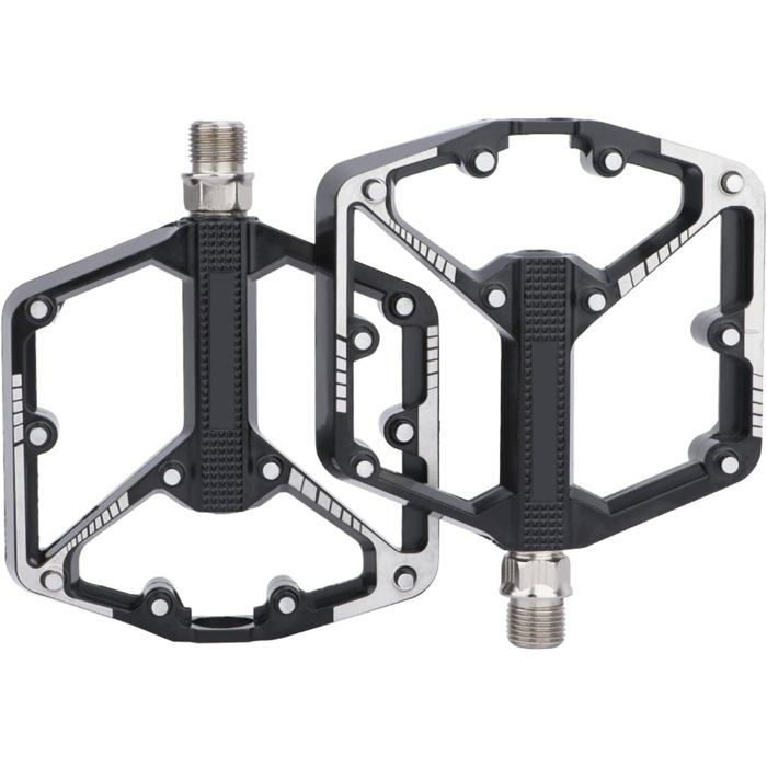 Pédales Aluminium avec roulement à Billes Industriel scellé pédales 9/16 pour vélo électrique VTT BMX vélo de Route