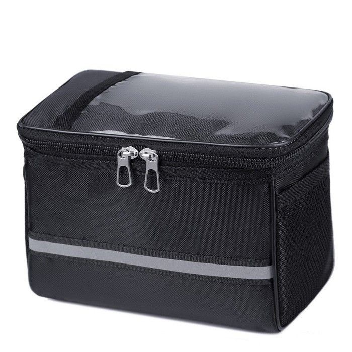 Sac-Sacoche de guidon avant ROSWHEEL Noir en polyester et PVC
