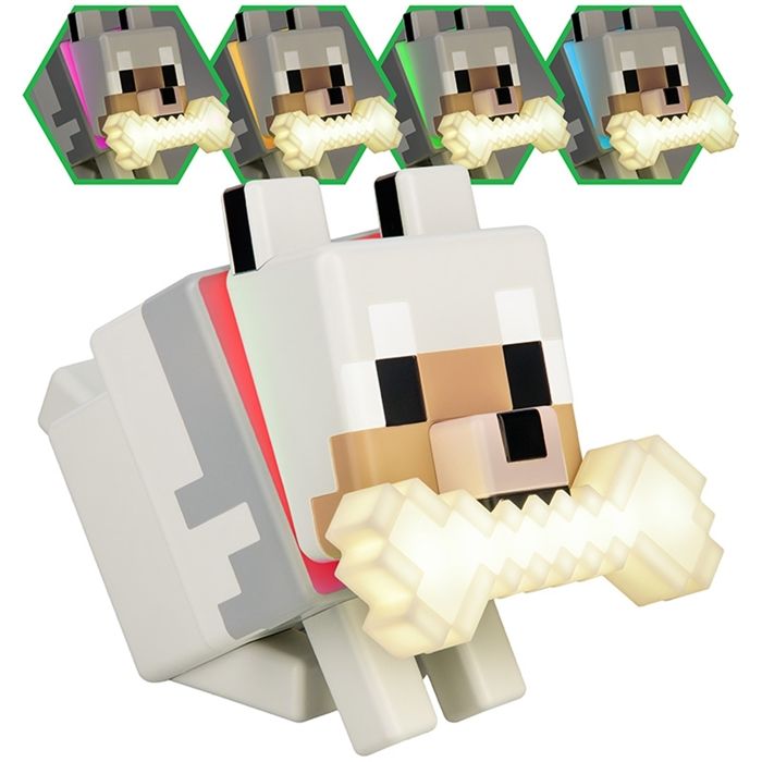 Lampe - PALADONE - Minecraft Loup Globudies - Multicolore - LED - Design Contemporain