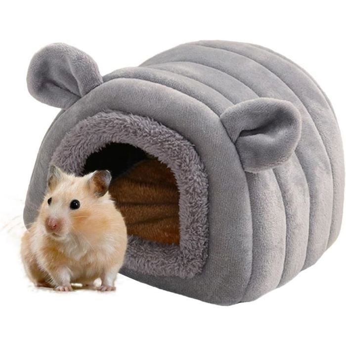 Maison de lit pour Rongeur - Confortable - Cachette dhiver - Matériaux doux - Facile à laver