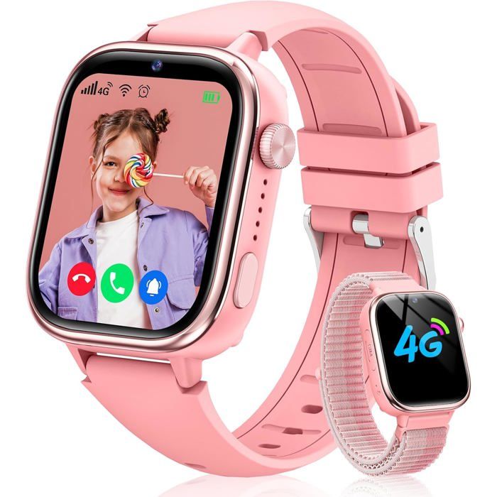 Montre Connectée 4G Pour Enfant Ou Senior - GPS, Appels Vidéo, SOS - Premium