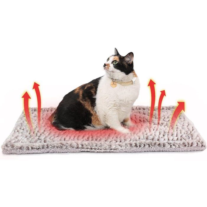 Meilleurs prix pour Tapis chauffant auto-chauffant pour chat lit chauffant auto-chauffant tapis chauffant thermique pour chat de 60 x 80 cm tapis