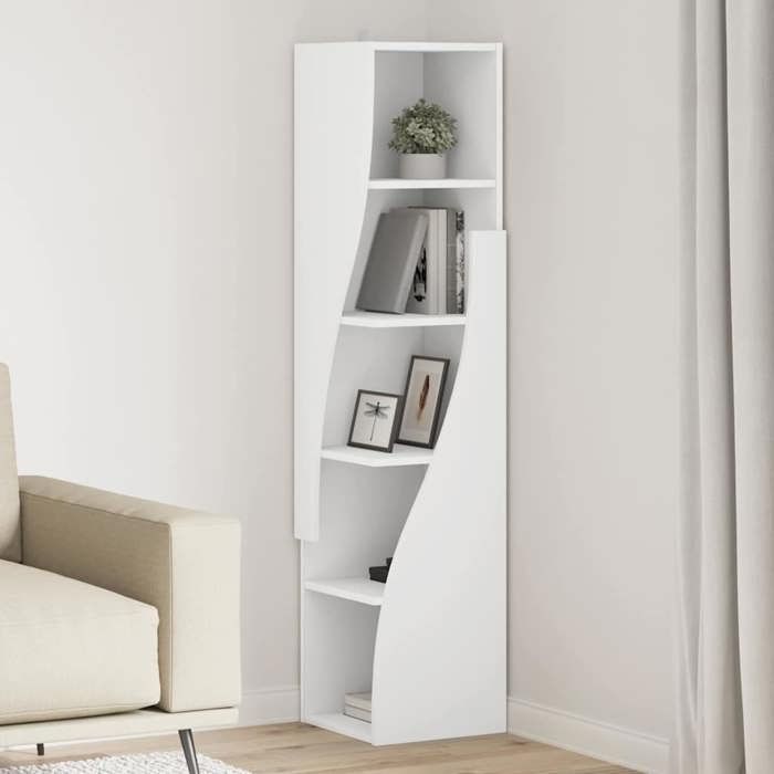 Seasonal SaleMeuble dangle 1PC - SWEETY - Support/Cabinet rangement - Dessus robuste - 32x32x140cm - bois dingénierie 288318