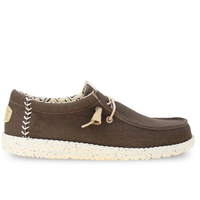 Hey Dude Wally Stretch Canvas Mocassins Homme Marron 40700 2LN Brun hey-dude-wally-stretch-canvas-mocassins-homme-marron-40700-2ln-brun