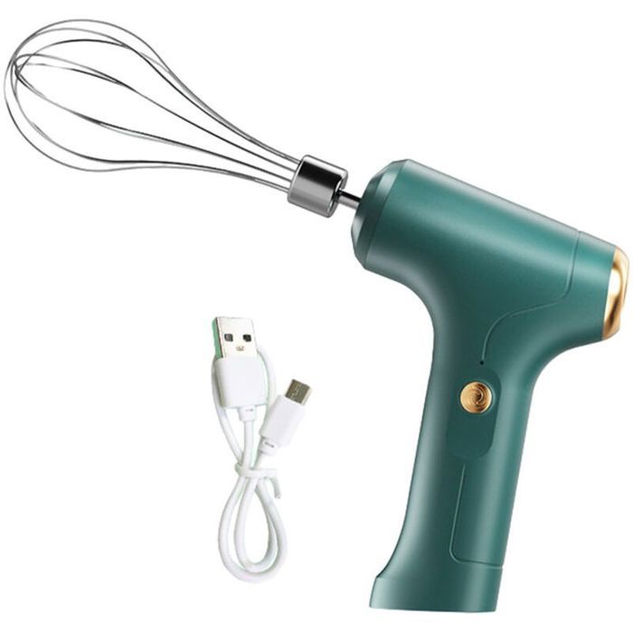 Batteur Électrique Sans Fil Rechargeable USB – Simple ou Double Tête