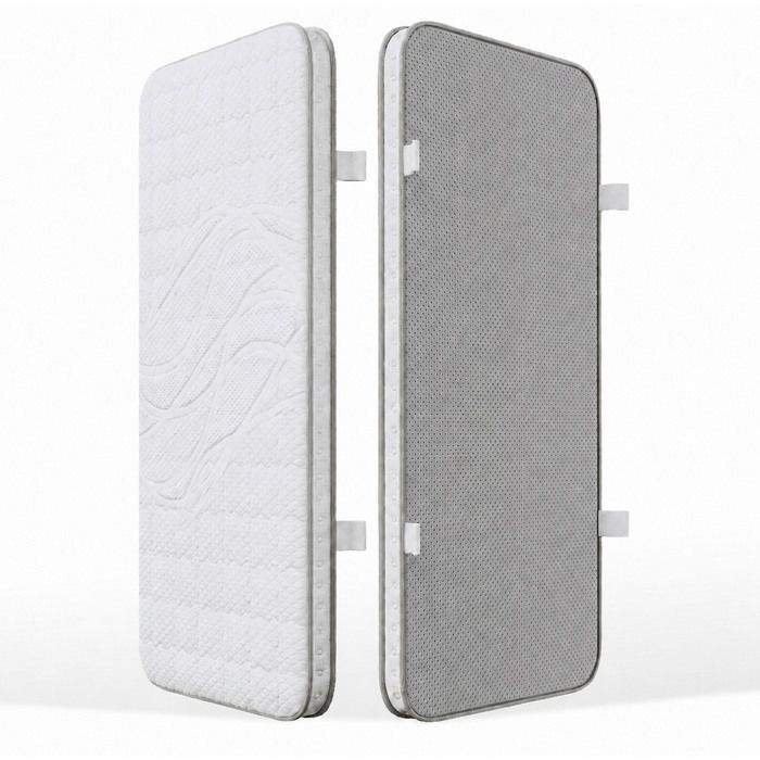 ELVORIN matelas hybride 90 x 200 x 10 cm 7 zones ressorts ensachés et mousse froide H3 ferme respirant antidérapant blanc