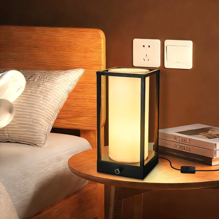 Lampe De Bureau Moderne Noire Led Mable Lampe De Chevet Lampes De Lecture Pour Salon Chambre Bureau Étude Hauteur 30 Cm Né[LL717]