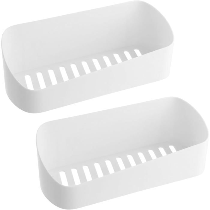 White Plastic Shower Caddy Bathroom Shelf Storage Baskets for Bathroom Kitchen White Plastic Shower Caddy Bathroom Shelf Storage Baskets for Bathroom Kitchen