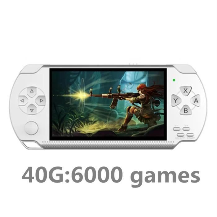 Neocade Consola de Videojuegos Portátil Retro, 40 Juegos Retro con Licencia Pico Preinstalados, Compatible con Cartucho PIKO/GBA - Blanco