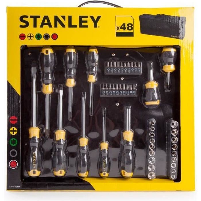 STANLEY Set de 48 outils à main STHT0 70887 Avec housse de transport
