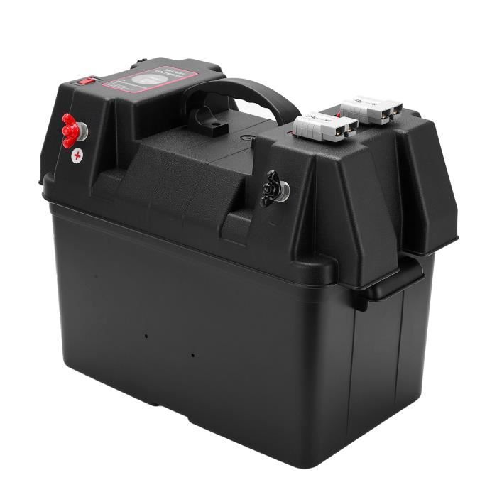 Boîte De Batterie Marine 12V Avec Double USB - Isolateur, Protection Surcharge 16A, Pour RV, Yacht, Bateau, Portable