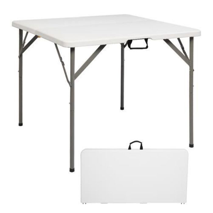 Table Pliante Camping TecTake - Aluminium Réglable Hauteur 58-79cm | Plateau 120x70cm Avec Sac De Transport