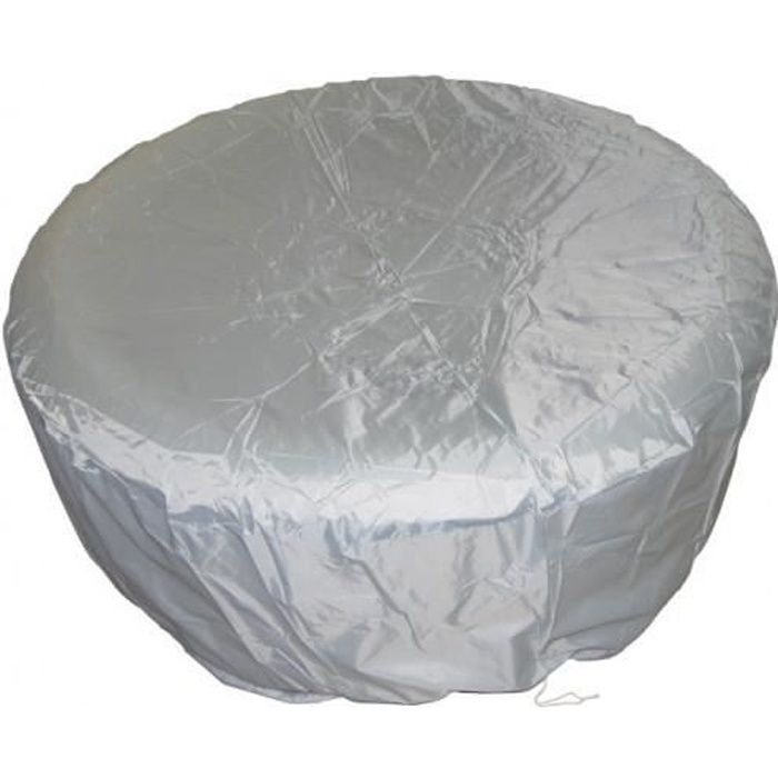 Couvercle De Spa Gonflable Rond - Diamètre 145 Cm, En PVC | Housse De Protection étanche, Pour Rangement Facile
