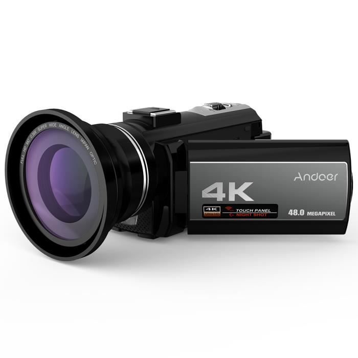 Appareil Photo Numérique Compact 4K - Zoom 18x - Antidérapant - Idéal Pour Débutants - Noir