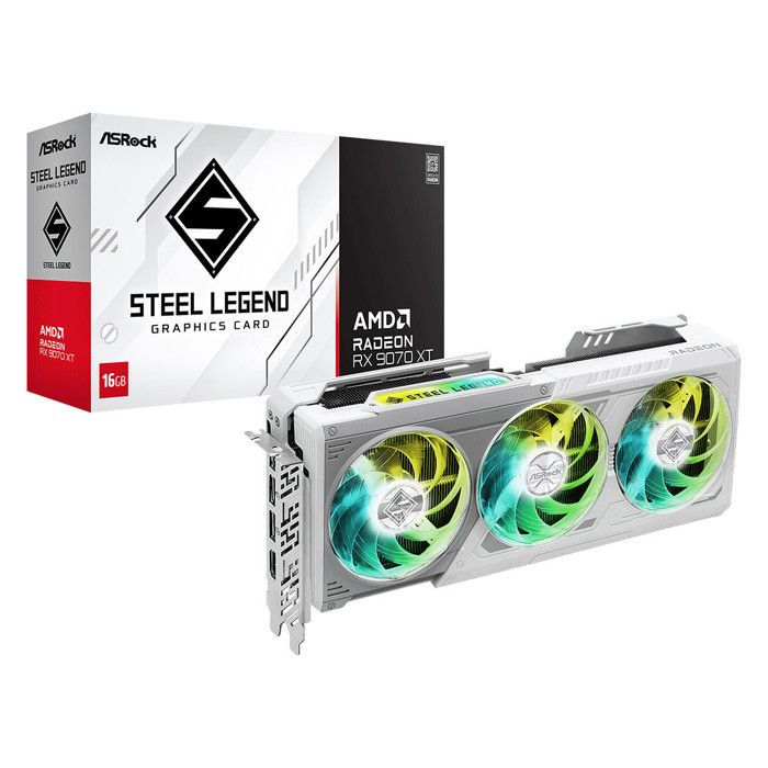 Carte graphique – ASROCK – RX9070XT SL 16G – 16 Go GDDR6 – 256 bits – 3 ventilateurs