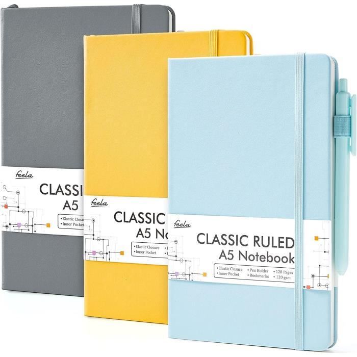 Carnet de notes Classic format A5 à couverture rigide